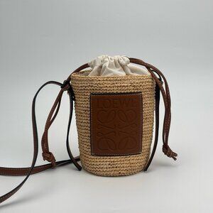 LOEWE Paula's Ibiza Woven Bucket Bag